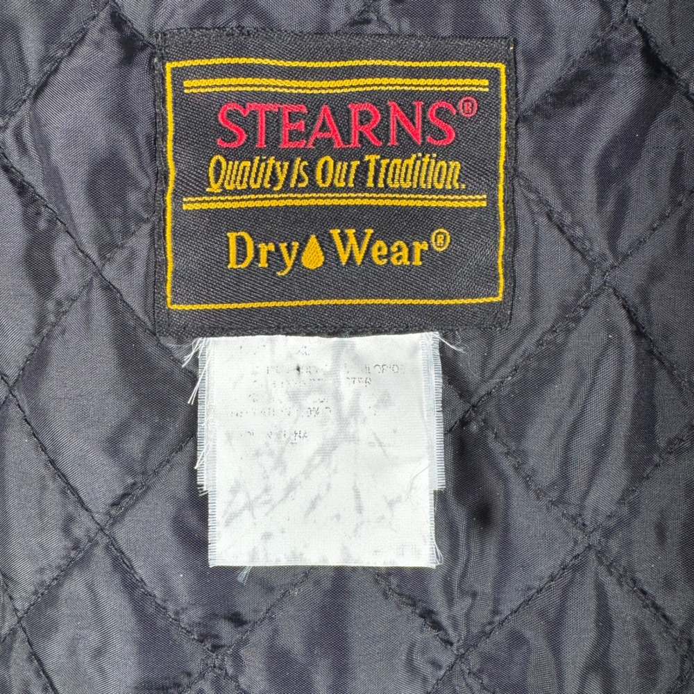 Stearns Rain Jacket Men XXL Blue Dry Wear Hooded Quilted Lined Workwear Coat - Picture 3 of 13